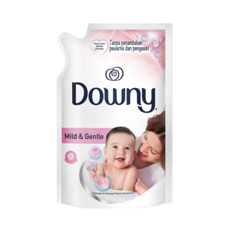 Downy Pewangi dan Pelembut Pakaian Konsentrat Mild & Gentle 650ml/Pelicin Pelembut Pakaian 650ml