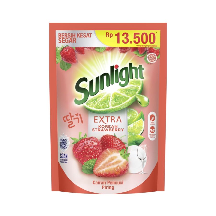 Sunlight Sabun Cuci Piring Korean Strawberry/Sabun Cuci Piring  650ml