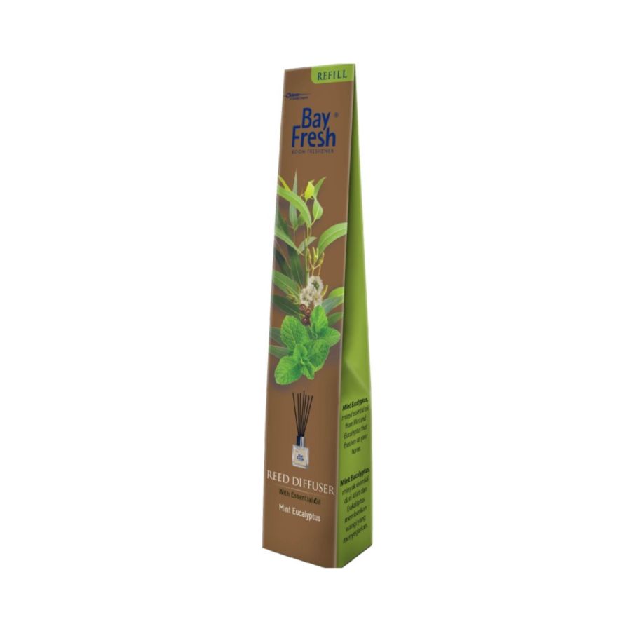 Bayfresh Mint Eucalyptus Reed Diffuser Pengharum Ruangan Refill 30ml