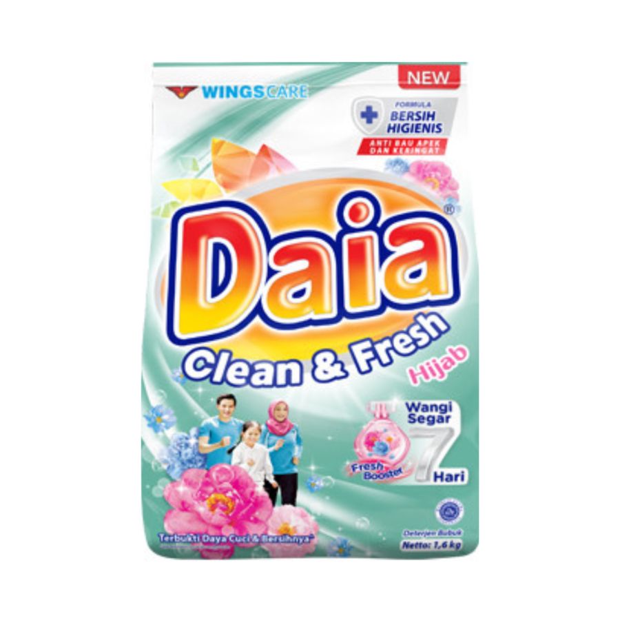 Daia Hijab Deterjen Bubuk Clean & Fresh 1600gram