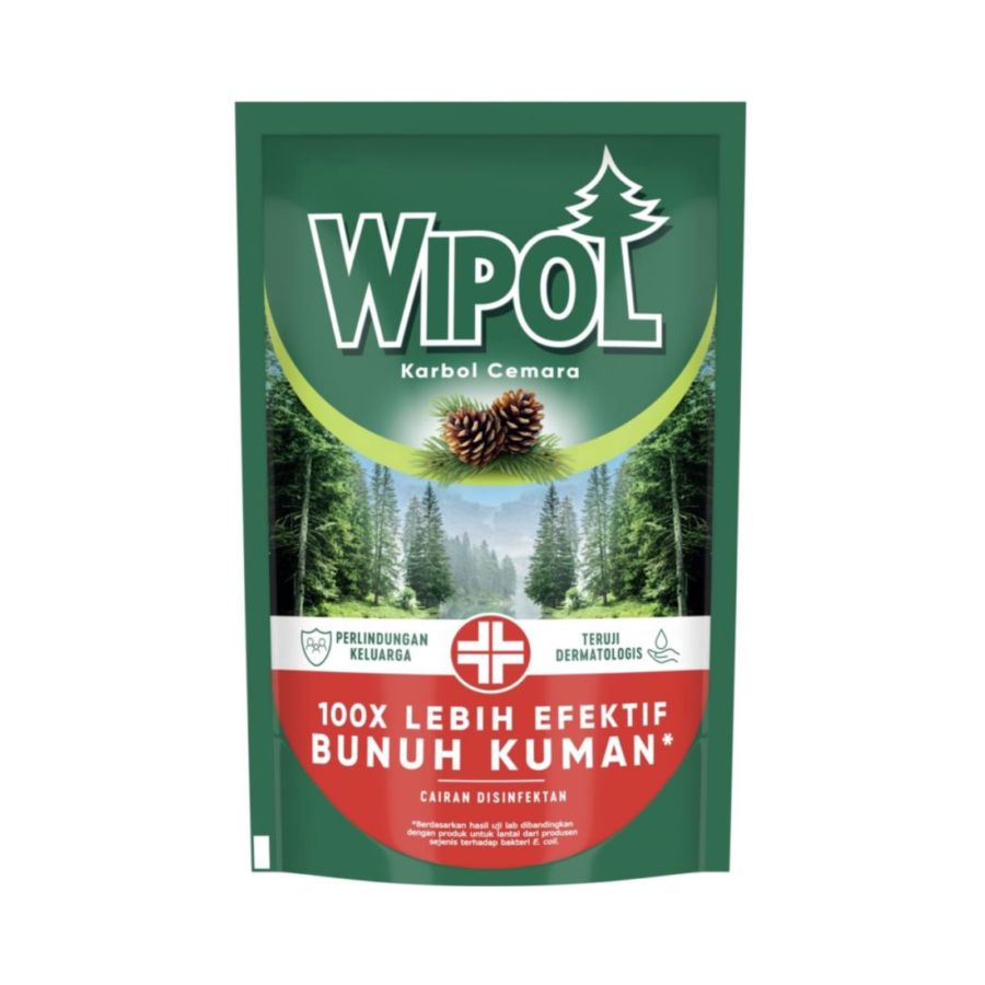 Wipol Karbol Wangi Classic Pine Pouch 750ml/Pembersih Lantai 750ml