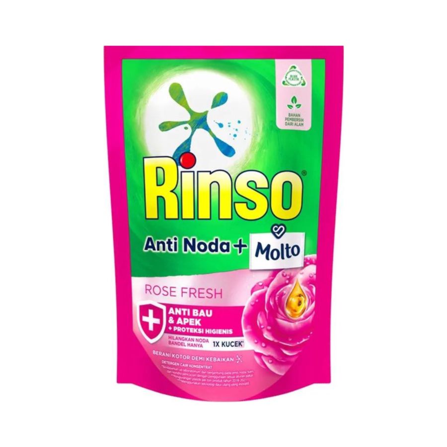 Rinso Molto Detergent Cair Rose Fresh - Deterjen Pewangi/Deterjen Cair  1650ml