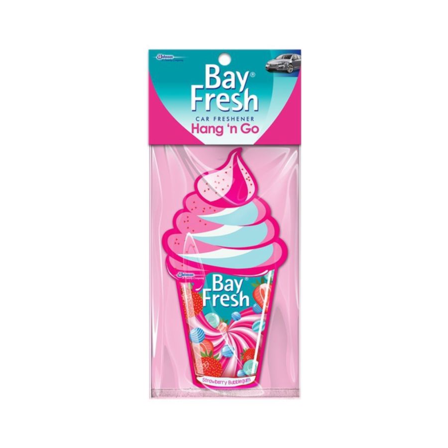 Bayfresh Hang 'n Go Strawberry Bubblegum Pengharum Mobil 1pcs