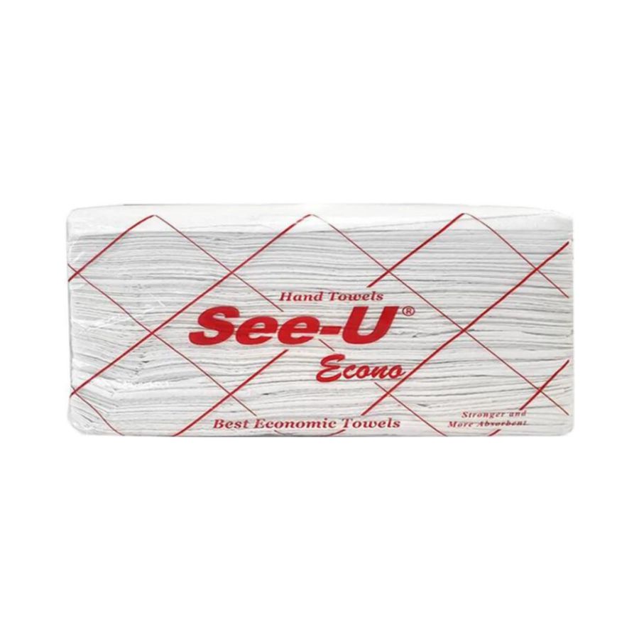 See-U Hand Towel Econo Red 150sheets 150sheets 150sheets