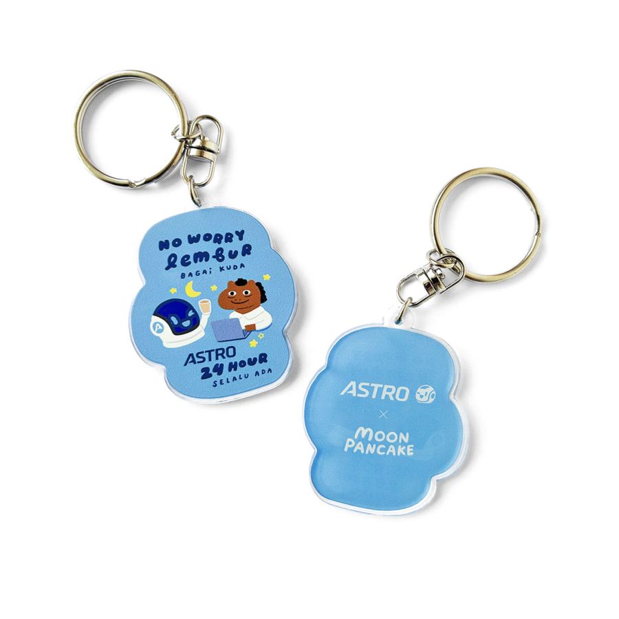 Moon Pancake Special Keychain - No Worry Lembur Bagai Kuda