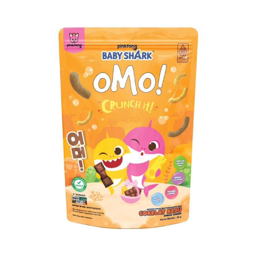 Omo! Crunch Baby Shark Butter Choco Cheese 25gram