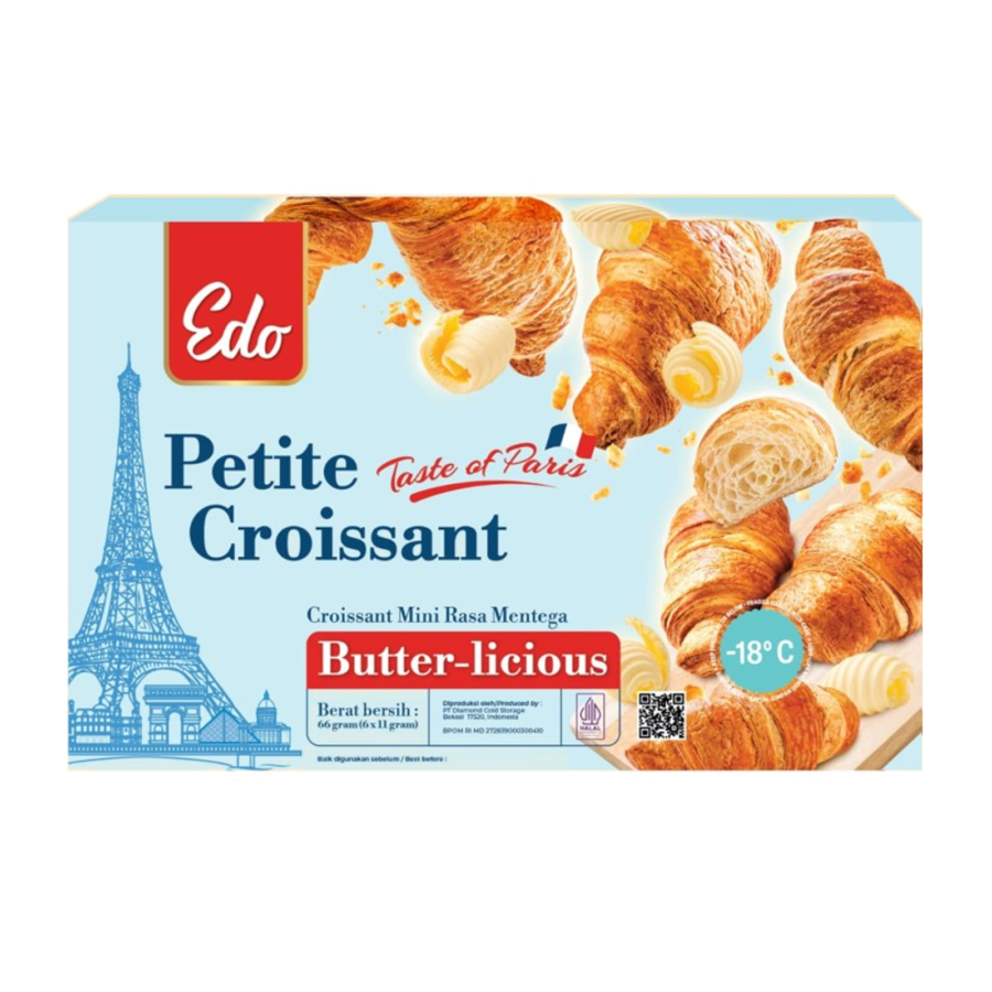 Edo Petite Croissant Butterlicious 66gram