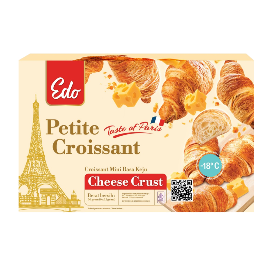 Edo Petite Croissant Cheese Crust 66gram