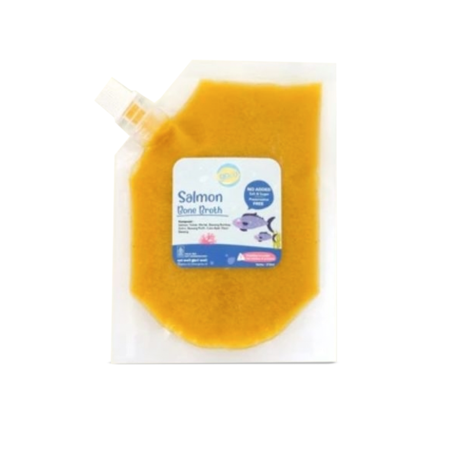 Grouu Bone Broth Salmon MPASI Makanan Bayi Anak Refill 210ml