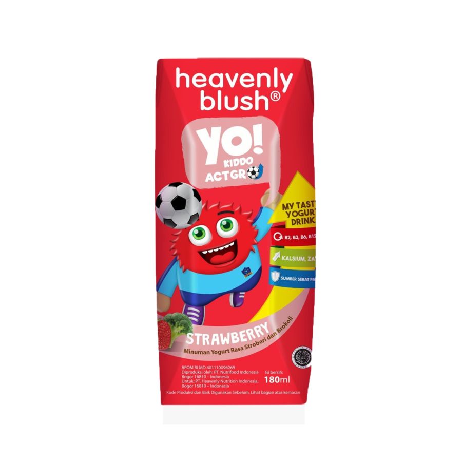 Heavenly Blush Yo Kiddo Strawberry Brocoli Yogurt Drink  180ml