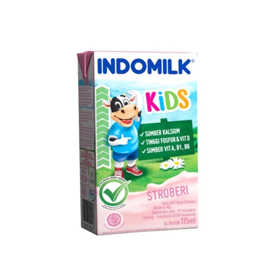 Indomilk UHT Kids Strawberry  115ml