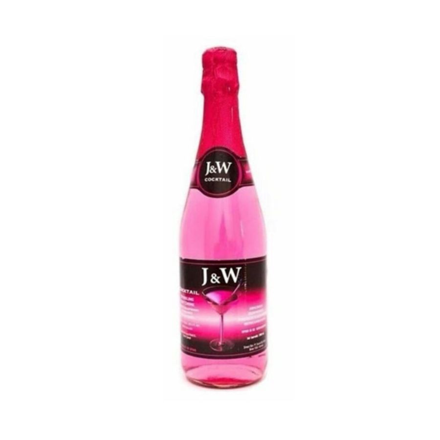 J & W Pink Cocktail Sparkling Grape & Raspberry Drinks 750ml