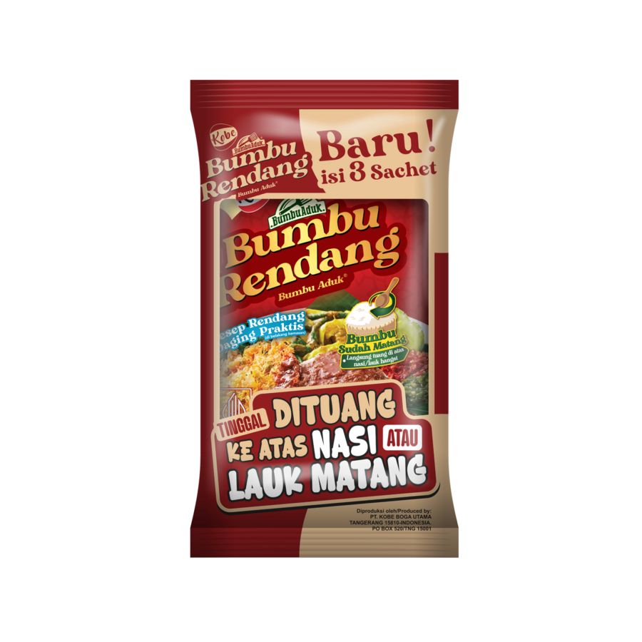 Kobe Bumbu Rendang 3 Pcs x 20gr