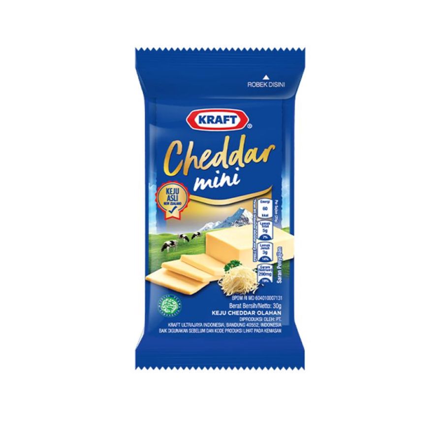 Kraft Keju Cheddar Mini 30gram