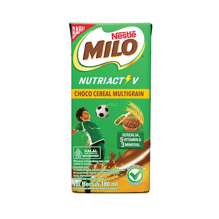 Milo Nutriactive Choco Cereal Multigrain Susu UHT 180ml