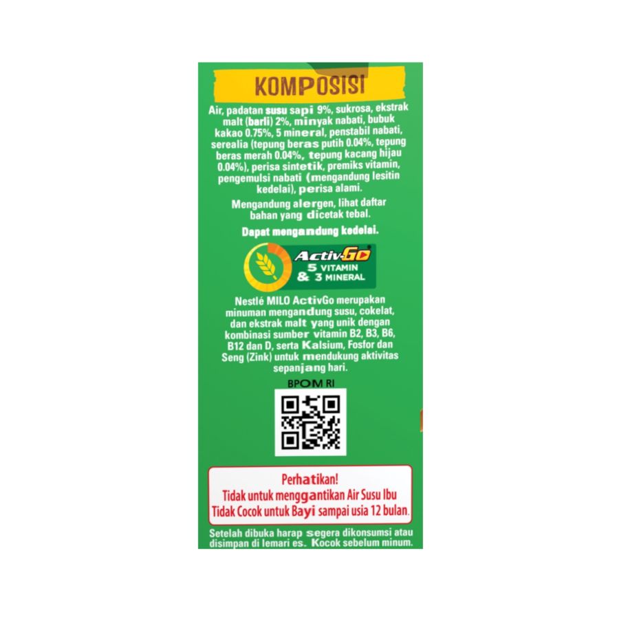 Milo Nutriactive Choco Cereal Multigrain Susu UHT 180ml