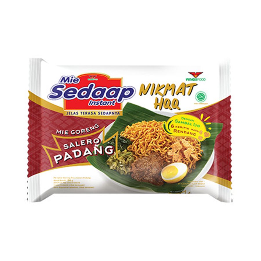 Mie Sedaap Mie Instan Goreng Salero Padang Plastik 86gram