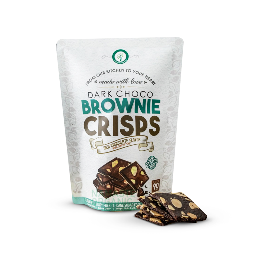 Namaste Vegan Dark Choco Brownie Crisps 90gram