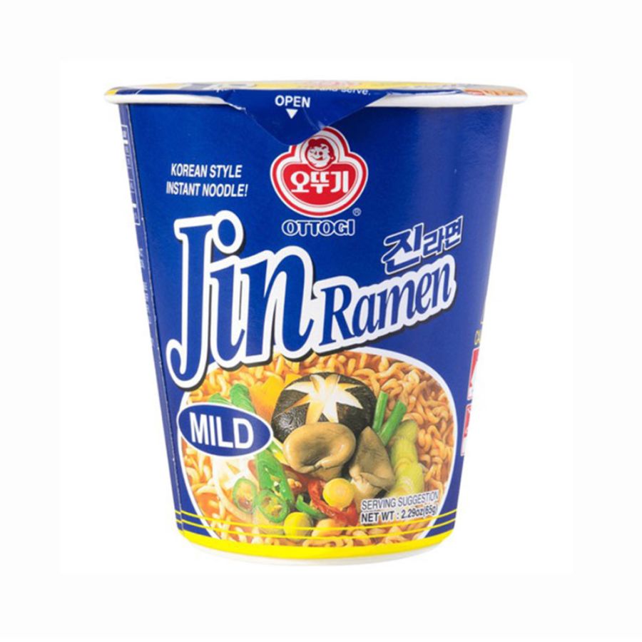 Ottogi Jin Ramen Mild Mie Instan Cup 65gram