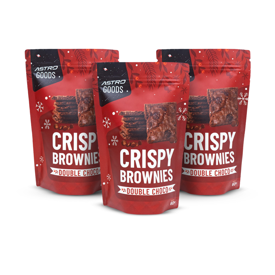Paket 3 Crispy Brownies Double Choco 60gr - Astro Goods