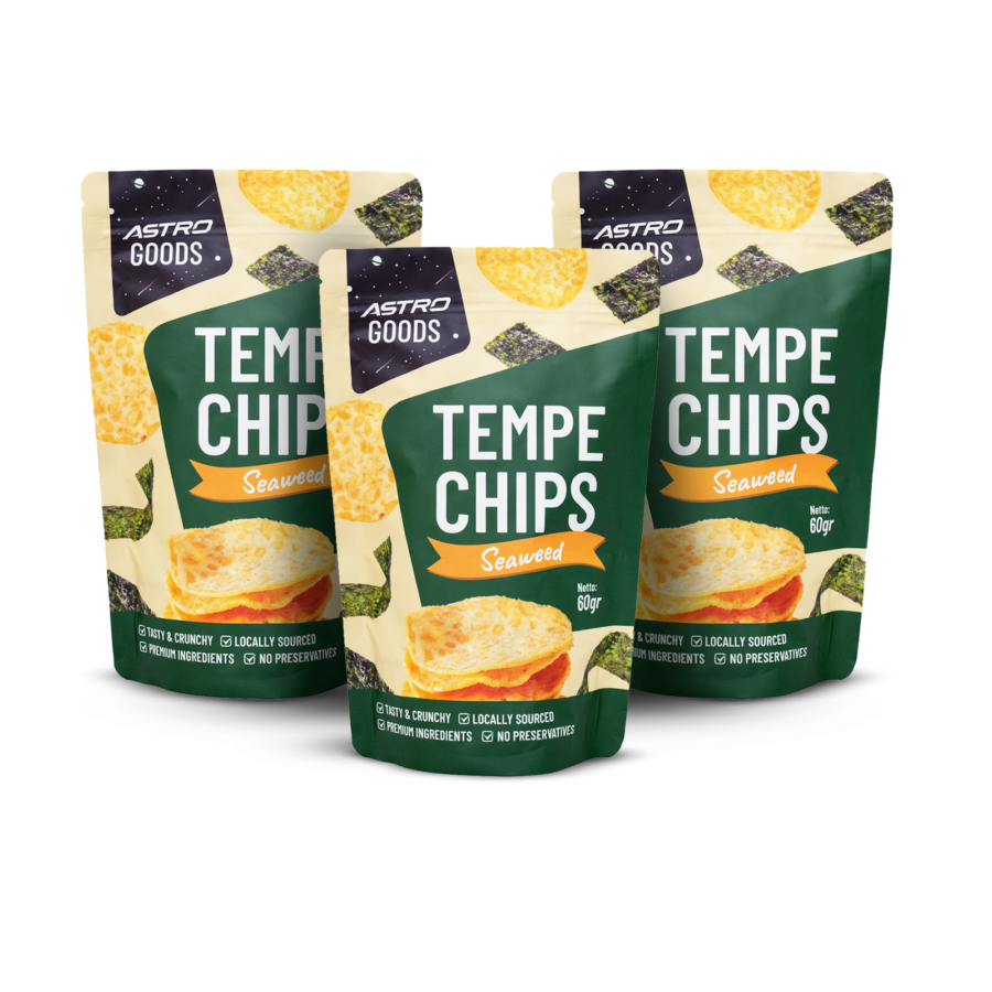 Paket 3 Tempe Chips Seaweed 60gr Astro Goods