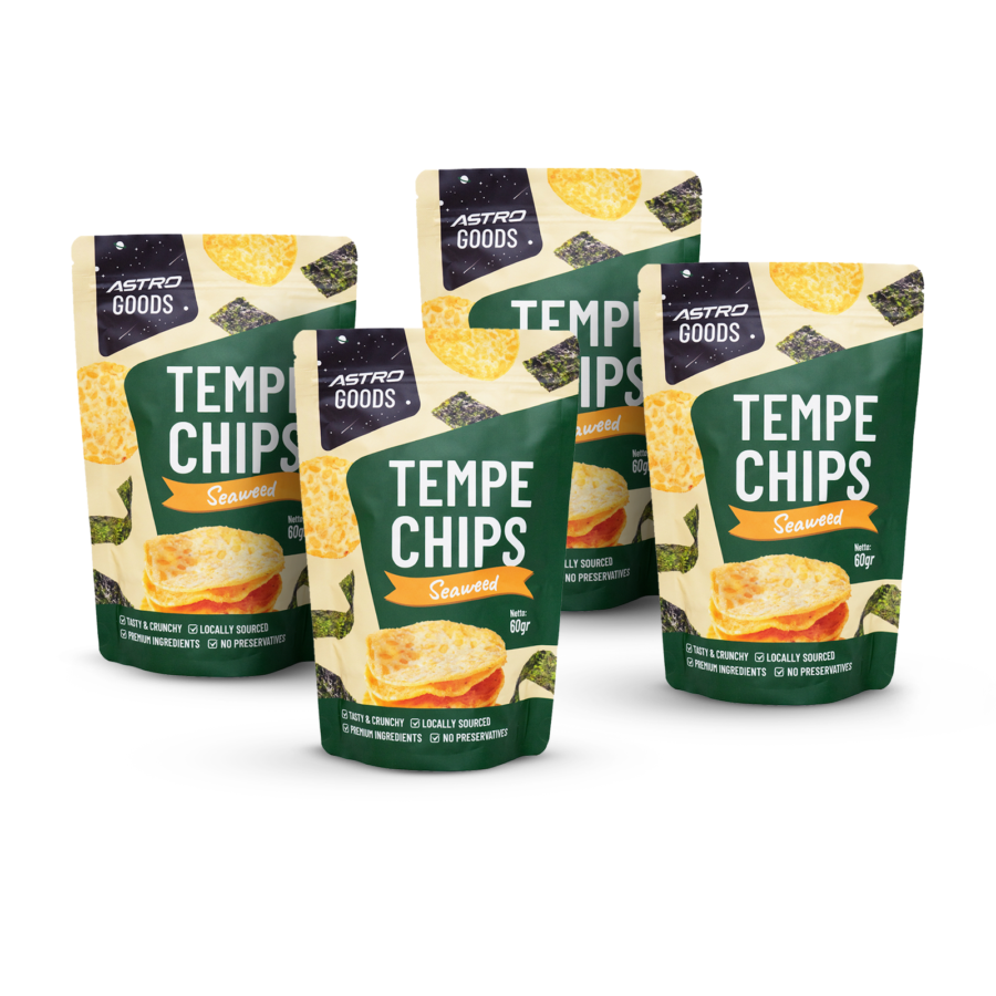 Paket 4 Tempe Chips Seaweed 60gr Astro Goods
