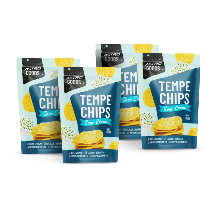 Paket 4 Tempe Chips Sour Cream 60gr Astro Goods