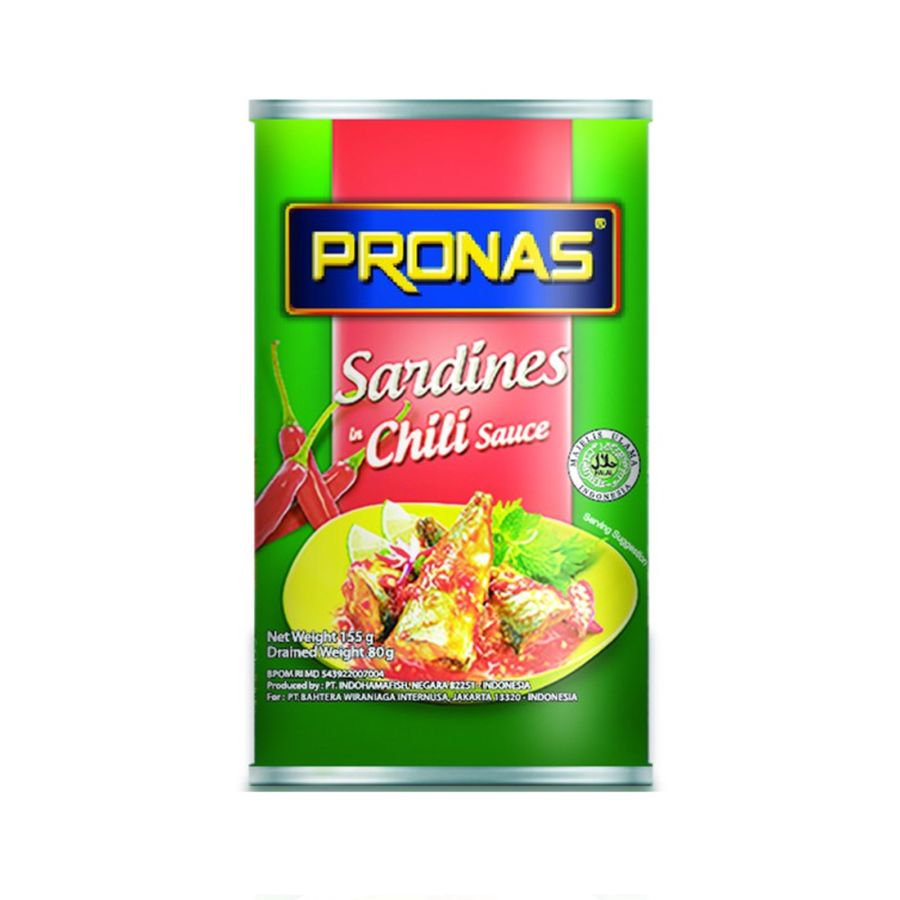 Pronas Sarden Saus Pedas 155gram