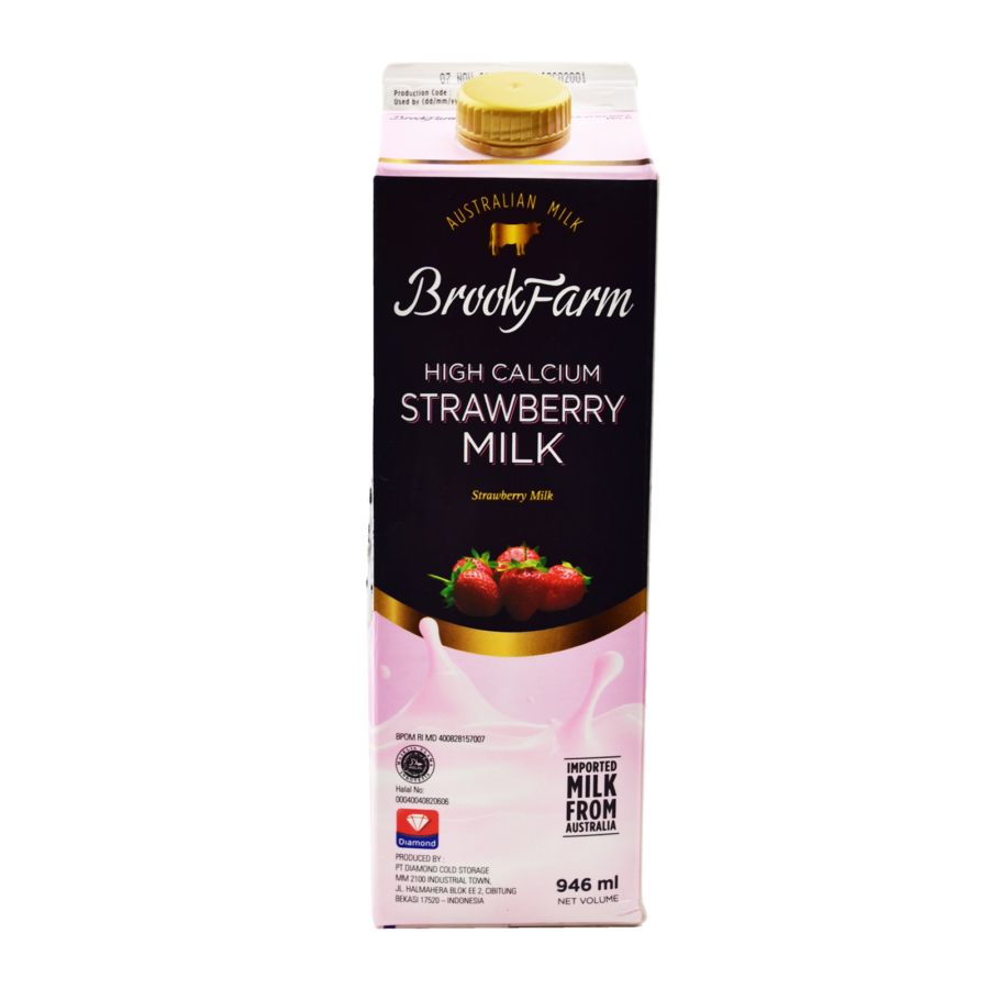 Brookfarm Fresh Milk Strawberry 946ml