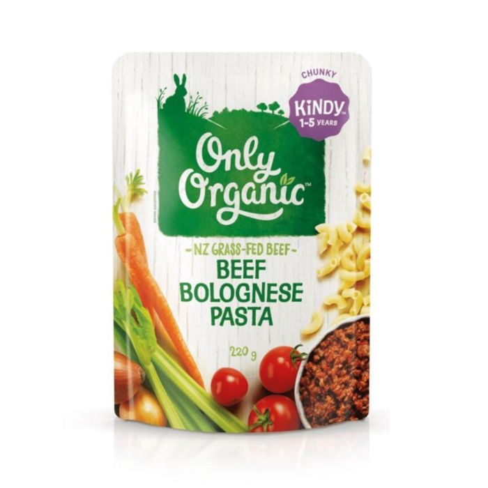 Only Organic Pasta Beef Bolognese Kindy 1-5 Years Makanan Bayi