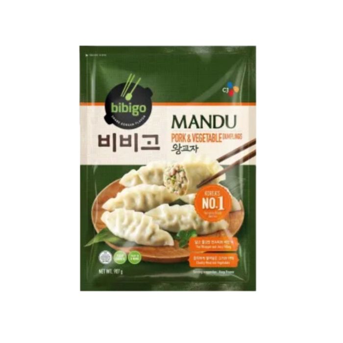 Bibigo Mandu Isi Daging Dan Sayur Pangsit Gyoza Babi Korea