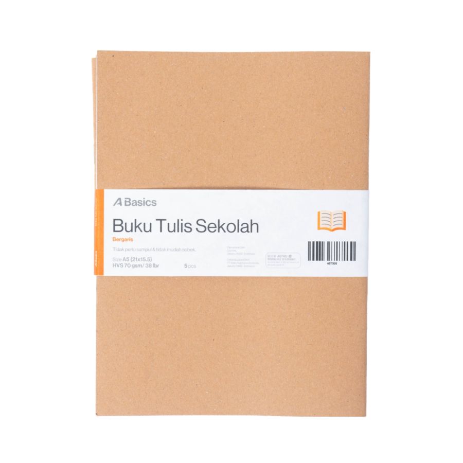 Buku Tulis Sekolah isi 5pcs - A Basics 5pcs