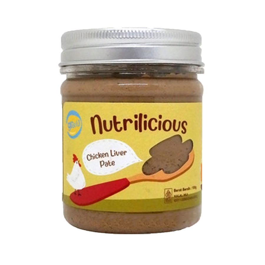 Grouu Nutrilicious Liver Pate Chicken MPASI Makanan Bayi Anak 100gram 100gram
