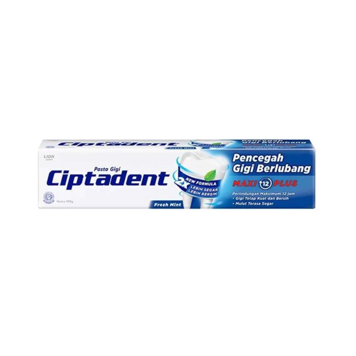 Ciptadent Maxi 12 Plus Fresh Mint Pasta Gigi