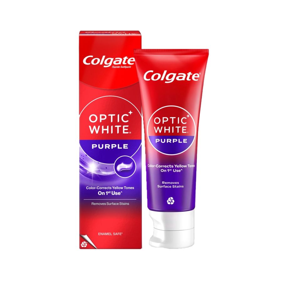 Colgate Optic White Purple - Pasta Gigi Pemutih 100gram