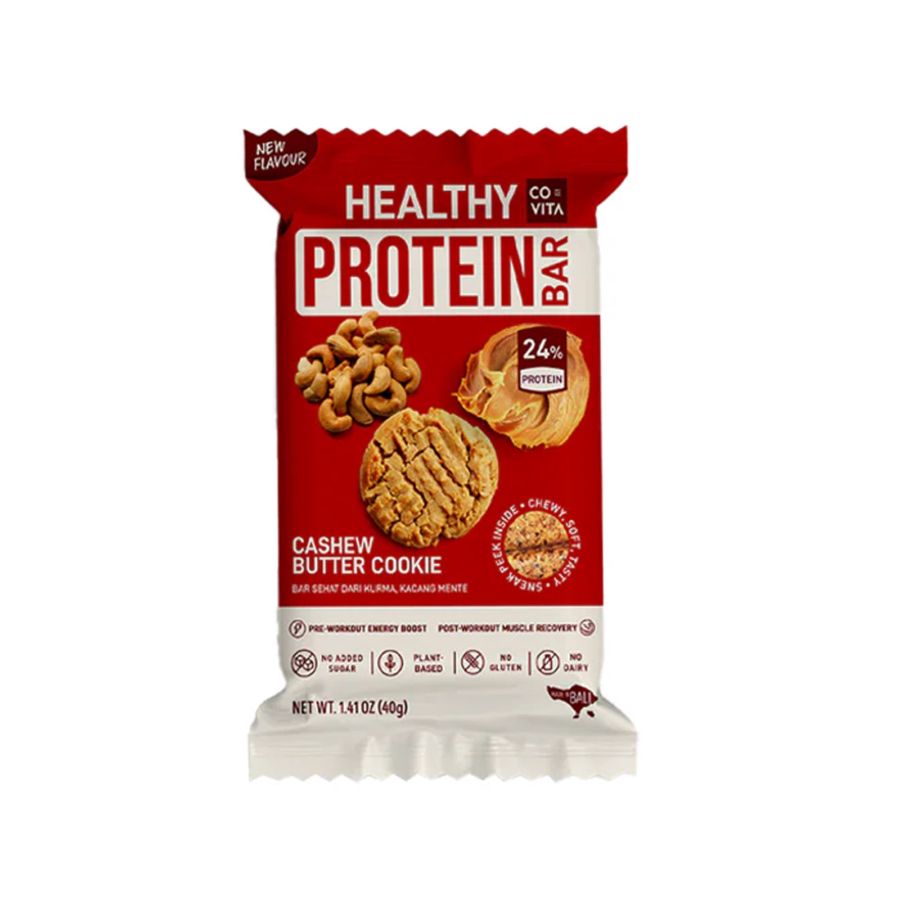 Covita Cashew Butter Cookie Healthy Protein Bar 40gram