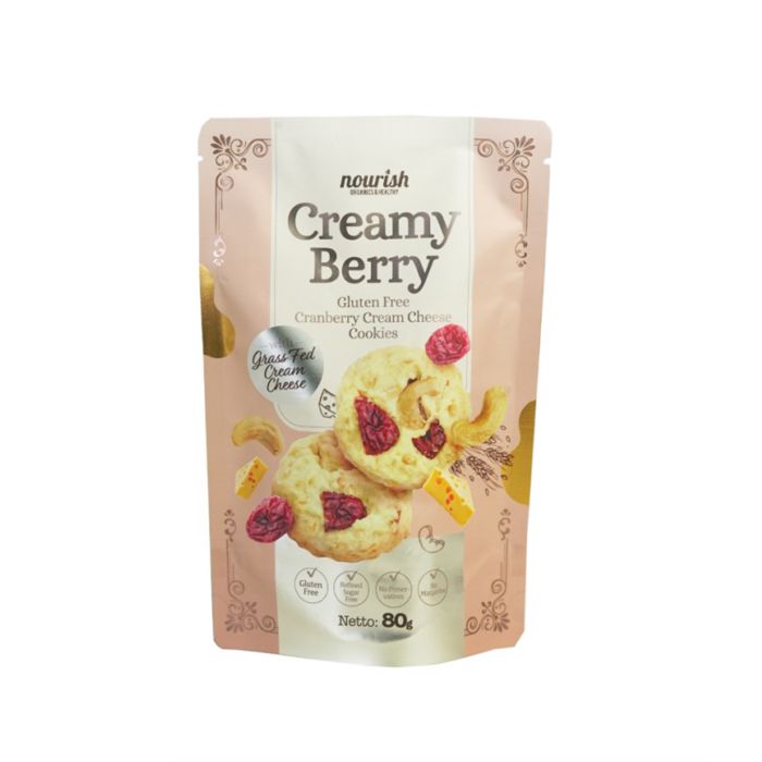 Nourish Creamy Berry Cranberry Cream Cheese Cookies