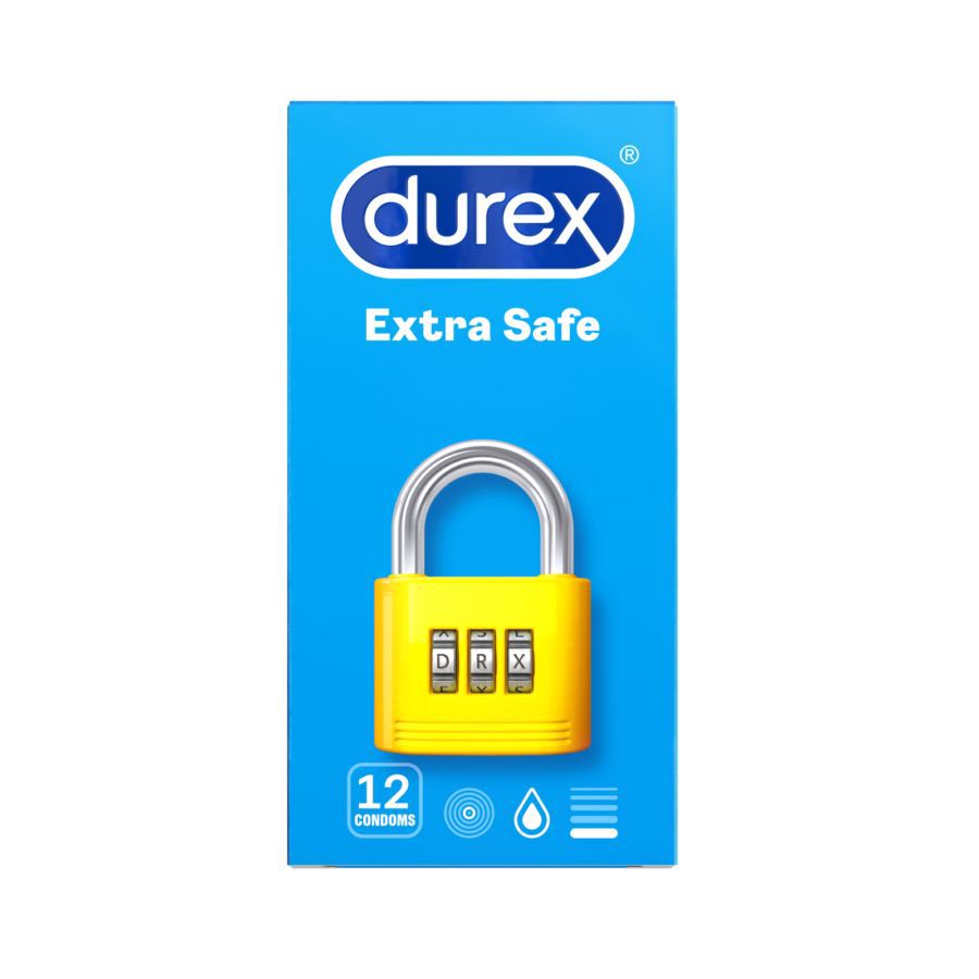 Durex Extra Safe Kondom Tebal Lebih Aman Pria 12sachets