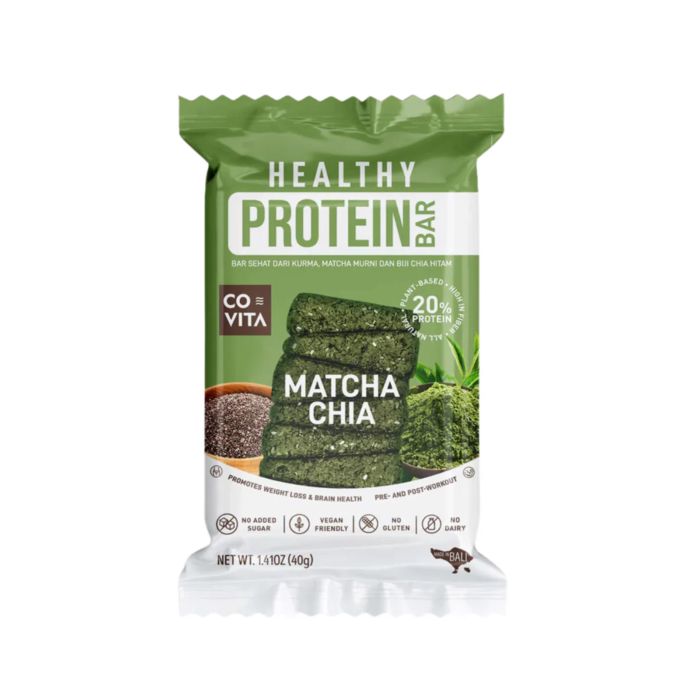 Covita Matcha Chia Healthy Protein Bar