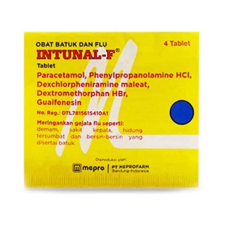 Intunal Forte/Flu & Batuk 4tablet