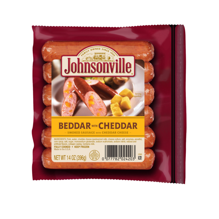 Johnsonville Beddar With Cheddar Smoked Sausage Pork