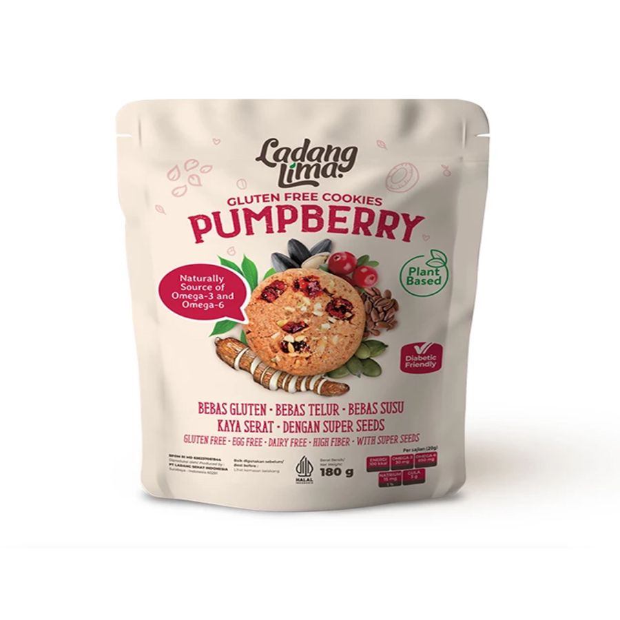 Ladang Lima Pumpberry Gluten Free Cookies 180gram
