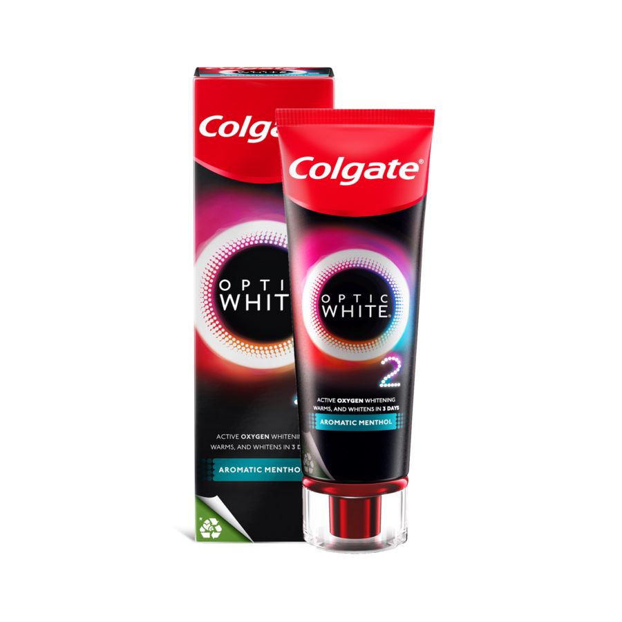 Colgate Toothpaste Optic White O2 Aromatic Menthol 85gram