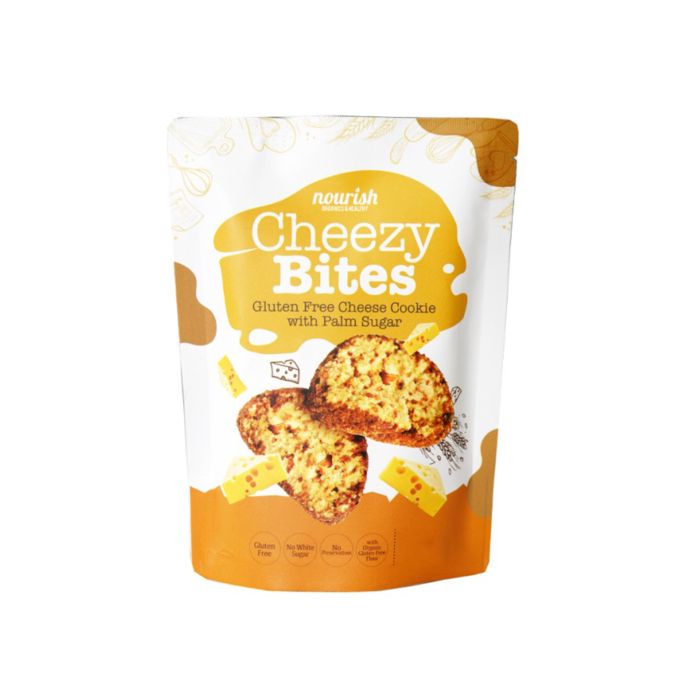 Nourish Cheezy Bites Gluten Free Cheese Cookies with Palm Sugar