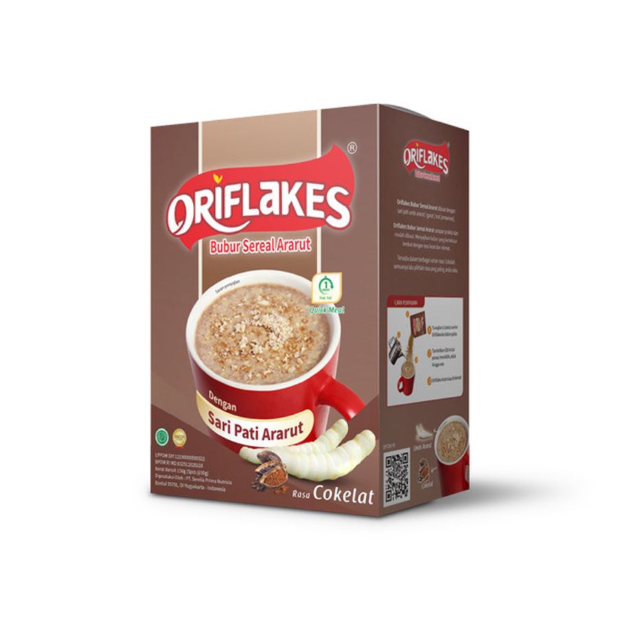 Oriflakes Bubur Instan Umbi Garut Coklat Daily Sachet 150gram 150gram