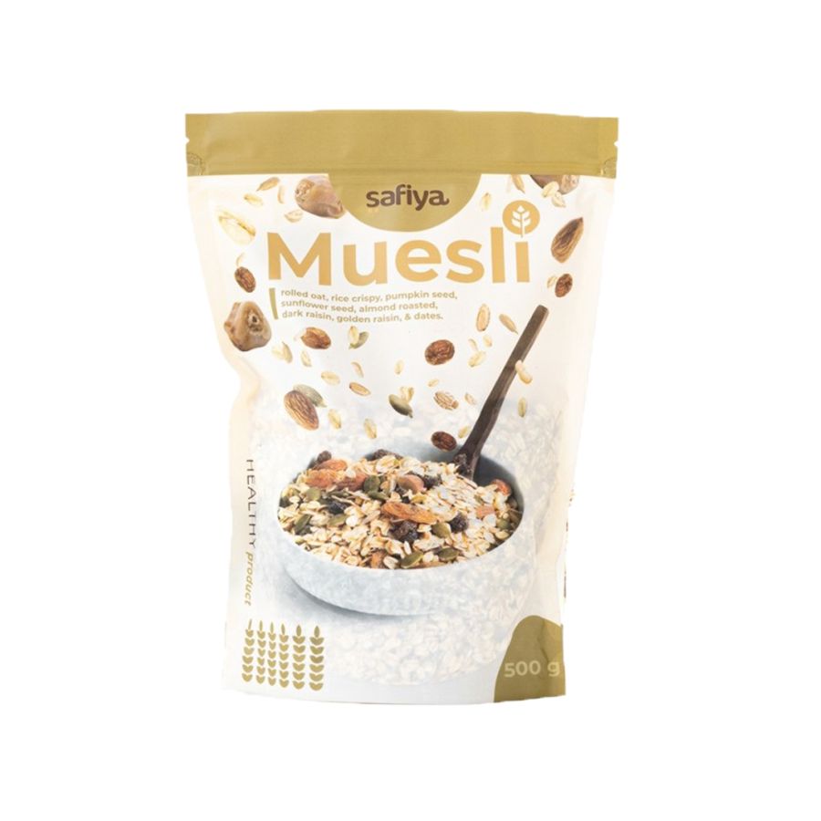 Safiya Muesli Fruit & Seeds Cereal Sehat 500gram