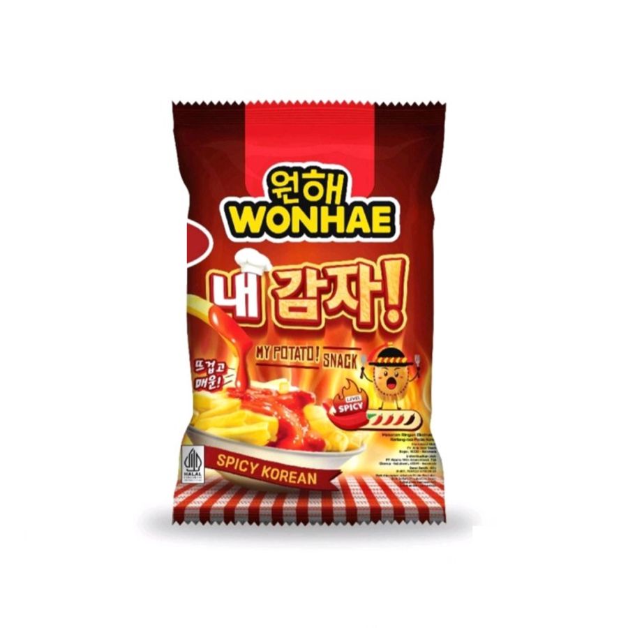 Wonhae Potato Snack Spicy Korean  65gram