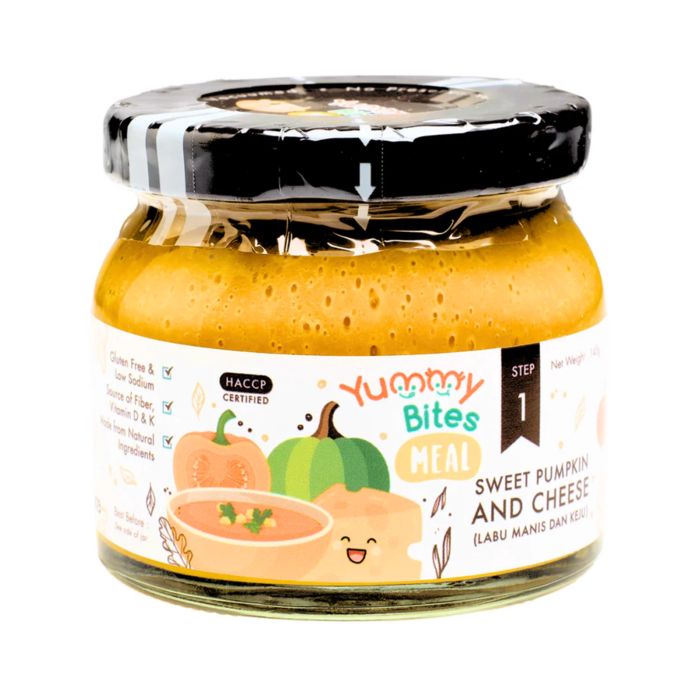 Yummy Bites Meal Step 1 Sweet Pumpkin & Cheese MPASI