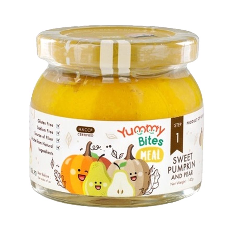 Yummy Bites Meal Step 1 Sweet Pumpkin & Pear MPASI 145gram
