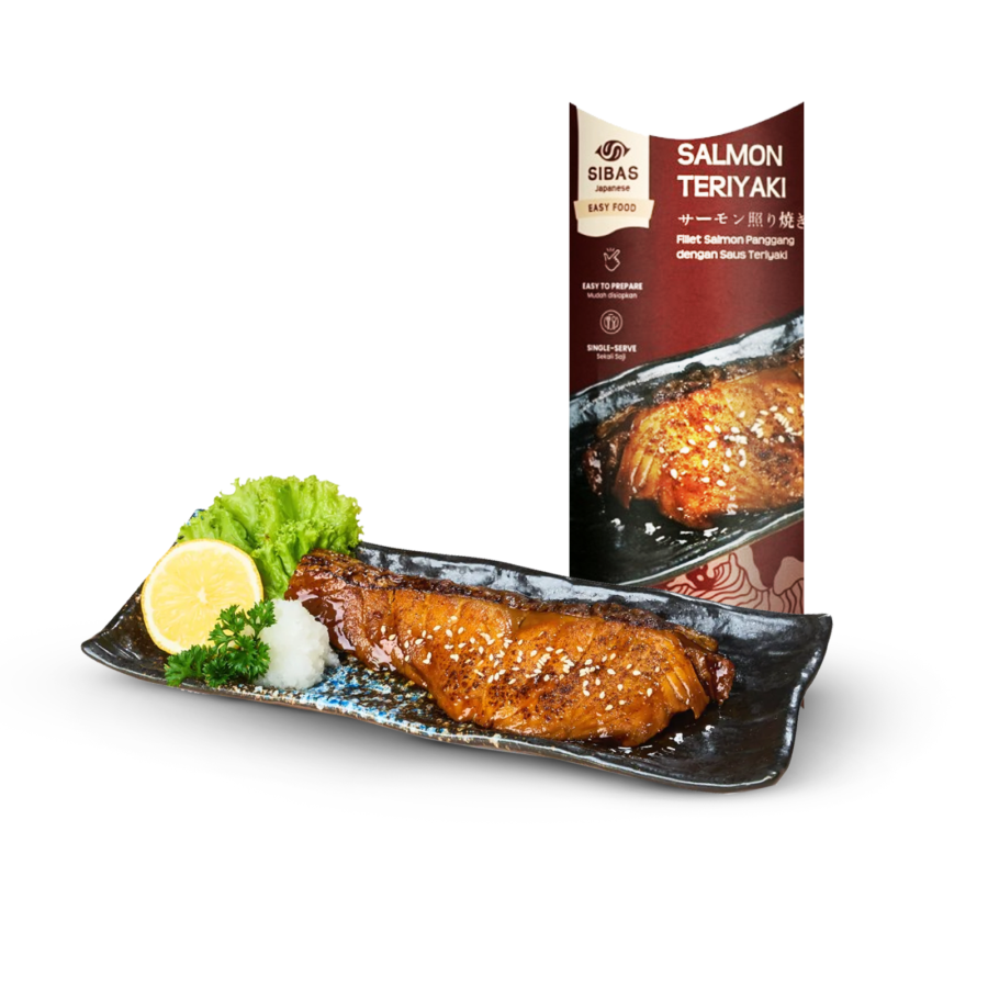 Sibas Salmon Teriyaki 120gr Ready To Heat 120gram